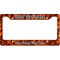 Fire License Plate Frame Wide