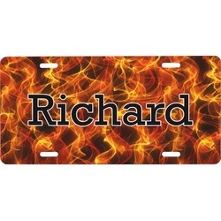Fire Front License Plate (Personalized)