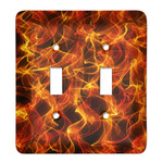 Fire Light Switch Cover (2 Toggle Plate)