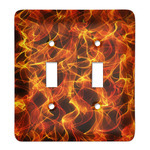 Fire Light Switch Cover (2 Toggle Plate)