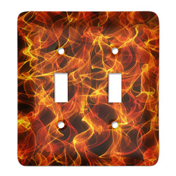 Fire Light Switch Cover (2 Toggle Plate)