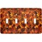 Fire Light Switch Cover (4 Toggle Plate)