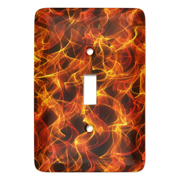 Custom Fire Light Switch Cover (Single Toggle)