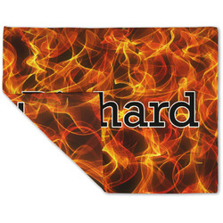 Fire Double-Sided Linen Placemat - Single w/ Name or Text