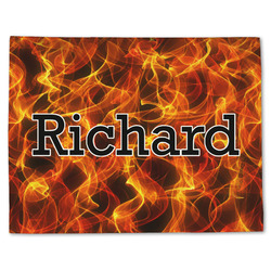 Fire Single-Sided Linen Placemat - Single w/ Name or Text