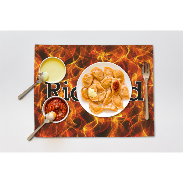 Fire Linen Placemat - Lifestyle (single)