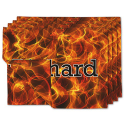 Fire Linen Placemat w/ Name or Text