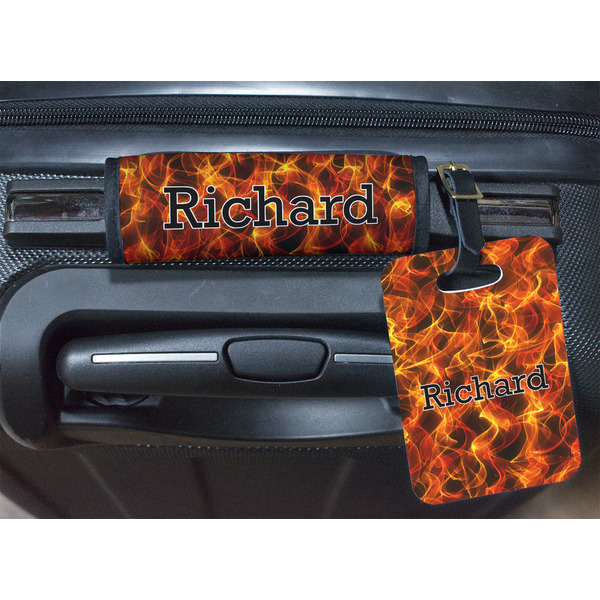 Fire Luggage Wrap & Tag