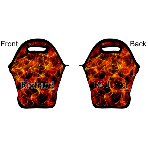 Fire Lunch Bag - Front and Back