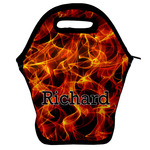 Fire Lunch Bag w/ Name or Text