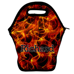 Fire Lunch Bag w/ Name or Text