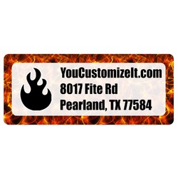 Fire Return Address Labels (Personalized)