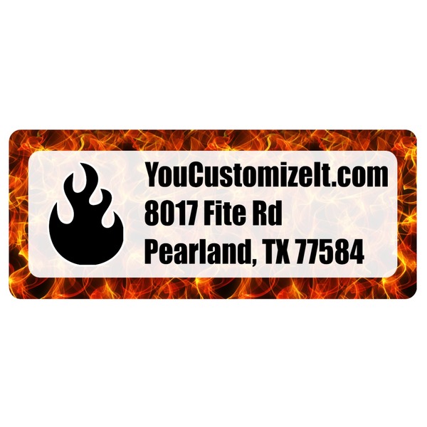 Custom Fire Return Address Labels (Personalized)
