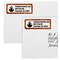 Fire Mailing Labels - Double Stack Close Up