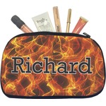 Fire Makeup / Cosmetic Bag - Medium (Personalized)