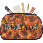 Fire Makeup / Cosmetic Bag - Medium (Personalized)