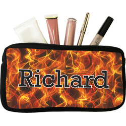 Fire Makeup / Cosmetic Bag (Personalized)