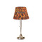 Fire Poly Film Empire Lampshade - On Stand