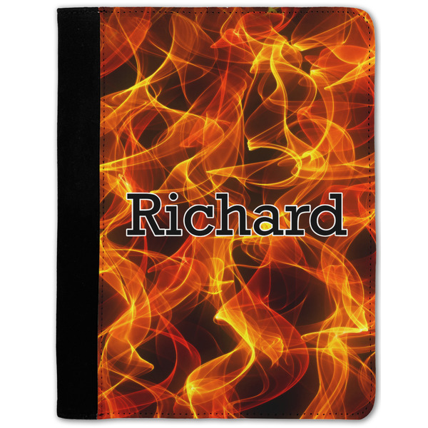 Custom Fire Notebook Padfolio w/ Name or Text