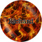 Fire Melamine Plate (Personalized)