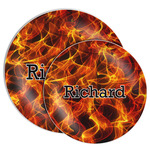 Fire Melamine Plate (Personalized)