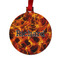 Fire Metal Ball Ornament - Front