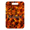 Fire Metal Luggage Tag - Front Without Strap
