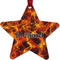 Fire Metal Star Ornament - Front