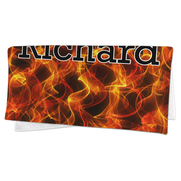 Fire Microfiber Dish Rag - FOLDED (half)
