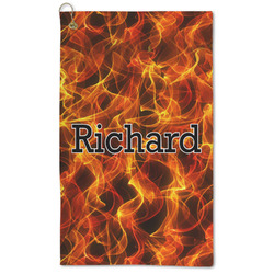 Fire Microfiber Golf Towel (Personalized)