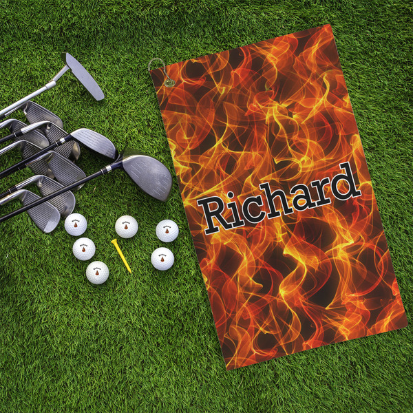 Fire Microfiber Golf Towels - LIFESTYLE