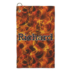 Fire Microfiber Golf Towel - Small (Personalized)