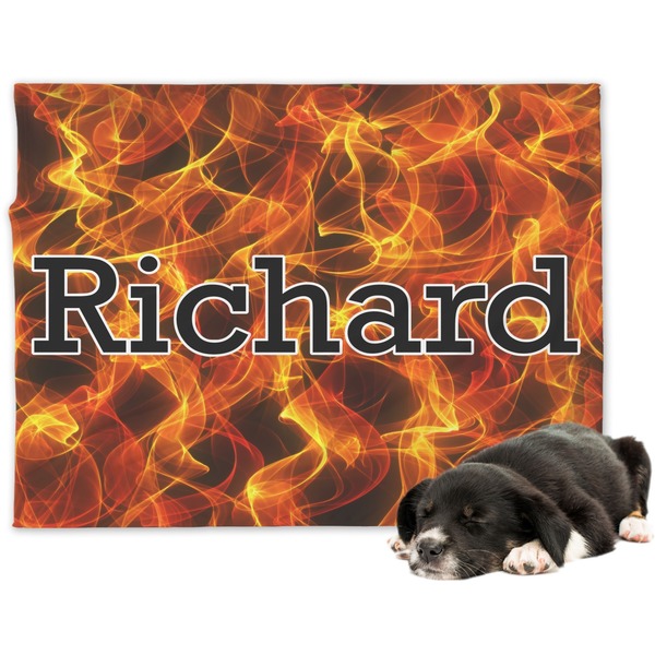 Custom Fire Dog Blanket - Large (Personalized)