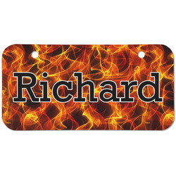 Fire Mini/Bicycle License Plate (2 Holes) (Personalized)