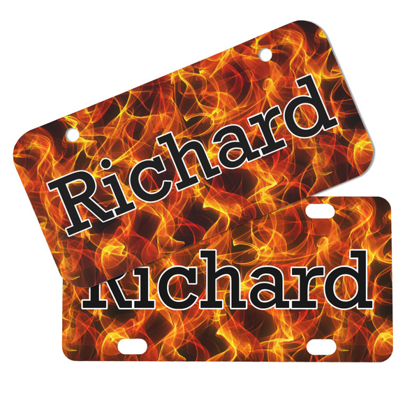 Fire Mini License Plates - MAIN (4 and 2 Holes)