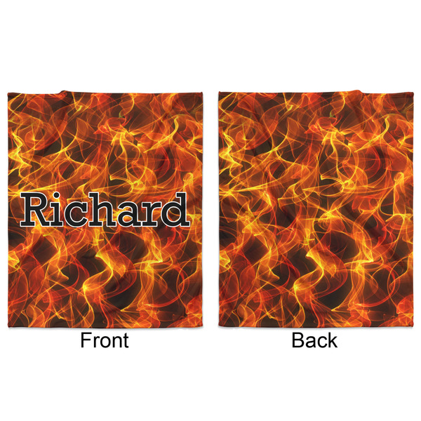 Fire Minky Blanket - 50"x60" - Double Sided - Front & Back