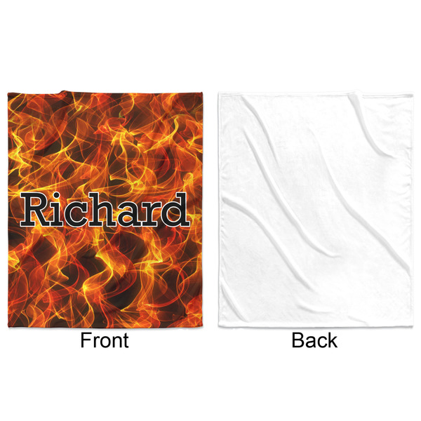 Fire Minky Blanket - 50"x60" - Single Sided - Front & Back