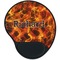 Fire Mouse Pad with Wrist Support