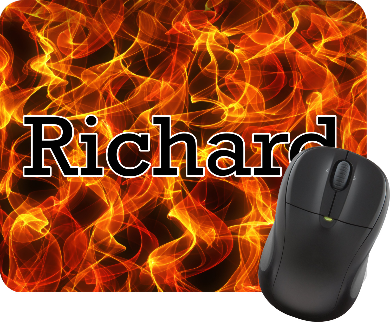Fire Mouse Pad (Personalized) YouCustomizeIt