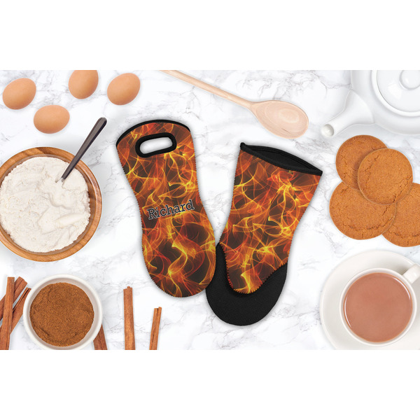 Fire Neoprene Oven Mitt - Lifestyle Image