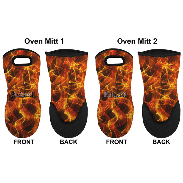 Fire Neoprene Oven Mitt - Set of 2 - Approval