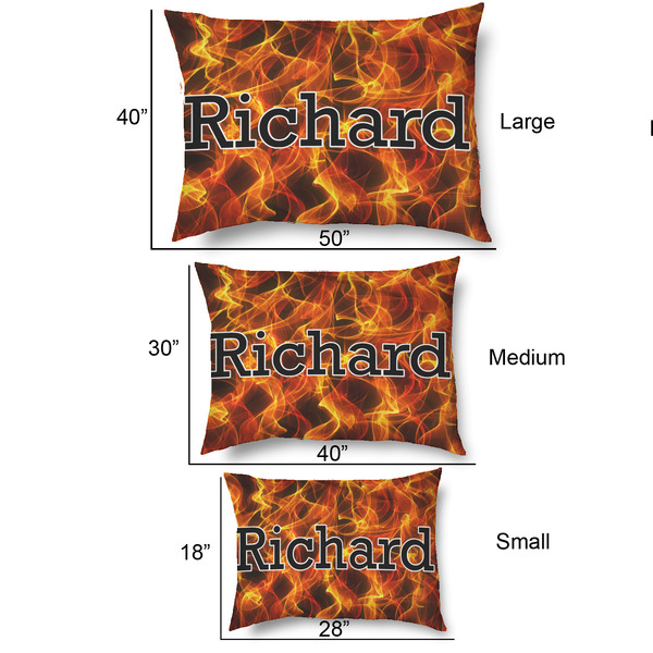 Fire Outdoor Dog Beds - SIZE CHART