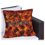 Fire Outdoor Pillow - 16" (Personalized)