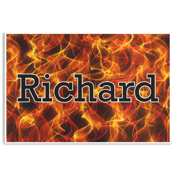 Custom Fire Disposable Paper Placemats (Personalized)