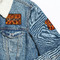 Fire Patches Lifestyle Jean Jacket Detail