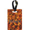 Fire Plastic Luggage Tag - Rectangular w/ Name or Text