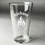 Fire Pint Glass - Engraved (Personalized)