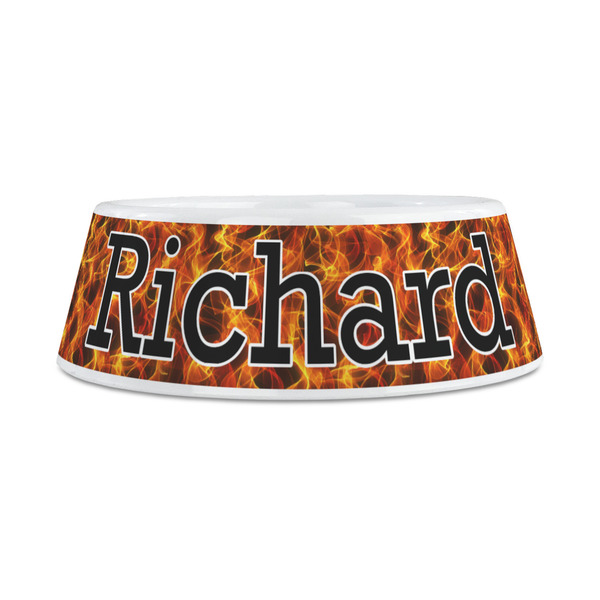 Fire Plastic Dog Bowls - Medium - FRONT