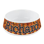 Fire Plastic Dog Bowl - Small (Personalized)