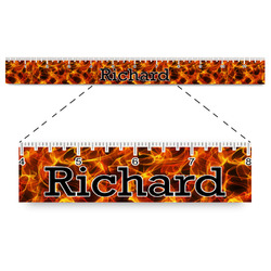 Fire Plastic Ruler - 12" (Personalized)
